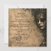 Invitation Danse de la salle de bal masquée (Dos)