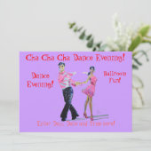 Invitation Danse de salon de Cha Cha Cha (Debout devant)