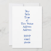 Invitation Danse de salon de Cha Cha Cha (Dos)