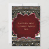 Invitation Danse de ventre tribale de Kuchi (Dos)