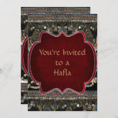 Invitation Danse de ventre tribale de Kuchi (Devant / Derrière)