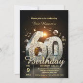 Invitation Danse Disco Étincelante 60e anniversaire (Devant)