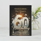 Invitation Danse Disco Étincelante 60e anniversaire (Debout devant)