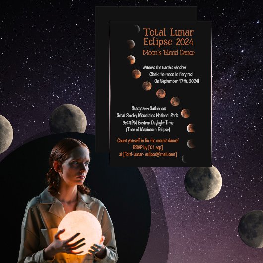 Invitation Danse du sang de la Lune : Total Lunaire Eclipse 2