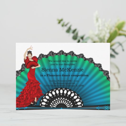 Invitation Danse flamenco (Debout devant)