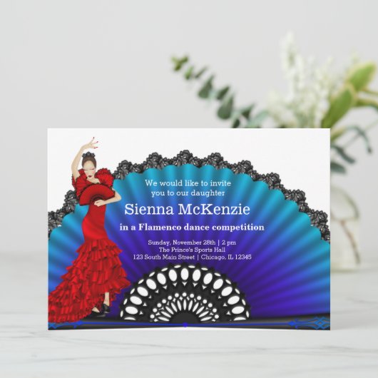 Invitation Danse flamenco (Debout devant)