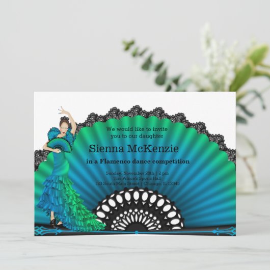 Invitation Danse flamenco (Debout devant)