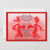 Invitation Danse Mariage/Faire-part de mariage chinois offici (Dos)