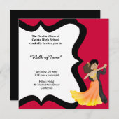 Invitation Danse nocturne du Prom (Devant / Derrière)