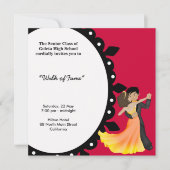 Invitation Danse nocturne du Prom (Devant)