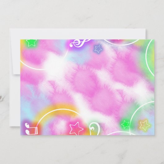 Invitation Danse Photo d'anniversaire (Dos)