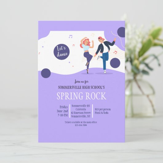 Invitation Danse scolaire (Debout devant)