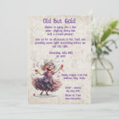 Invitation Danse Senior Lady-Fun Milestone Célébration (Debout devant)