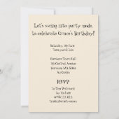 Invitation Danse Swing (Dos)