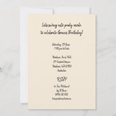 Invitation Danse Swing (Dos)