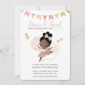Invitation Danse & Twirl, Princesse Ballerina Anniversaire (Devant)