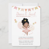 Invitation Danse & Twirl, Princesse Ballerina Anniversaire (Devant)