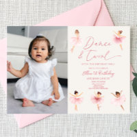 Danse & Twirl Rose Ballerina Ballet Anniversaire