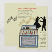 Invitation Danser à l'invitation du Music Party (Devant / Derrière)