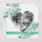 Invitation Danser Daisers Engagement Party et photo (Devant / Derrière)