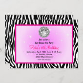 Invitation Danser disco Diva (Devant / Derrière)