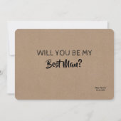 Invitation Danser drôle Groomsman ou Best Man Proposition (Dos)