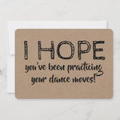 Invitation Danser drôle Groomsman ou Best Man Proposition (Devant)