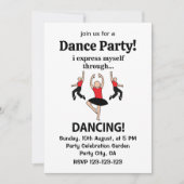 Invitation Danser Je Me Express En Dansant (Devant)