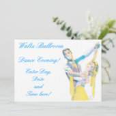 Invitation Danses de la salle de bal Valtz (Debout devant)