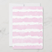 Invitation Danseur de ballerine rose et or anniversaire (Dos)