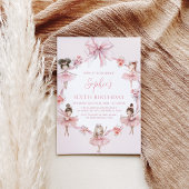 Invitation Danseur de ballet moderne Ballerina Fille Annivers