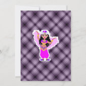 Invitation Danseur du ventre pourpre (Dos)