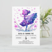 Invitation Danseur en ligne Ballerina Anniversaire (Debout devant)