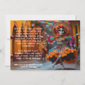 Invitation Danseur 💀 Vibrant La Calavera (Dos)