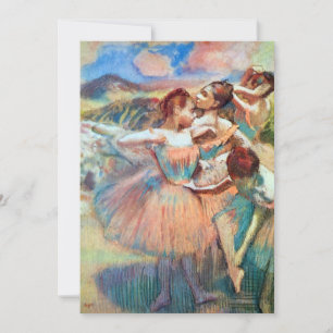 Invitation Danseurs dans un paysage par Edgar Degas
