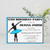 Invitation Danseurs de ballet Ballerina Neon Danse Anniversai (Debout devant)