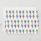 Invitation Danseurs de ballet Ballerina Neon Danse Anniversai (Dos)