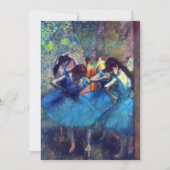 Invitation Danseurs en bleu par Edgar Degas, Ballet Art Vinta (Devant)