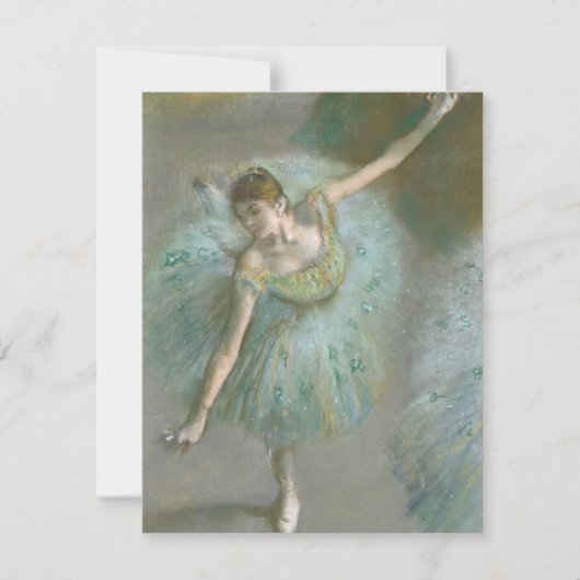 Invitation Danseuse dans Green Edgar Degas (Devant)