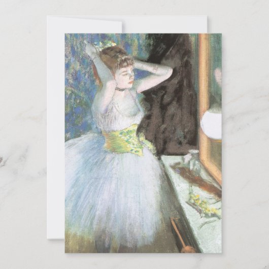 Invitation Danseuse dans sa loge par Edgar Degas (Devant)