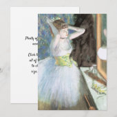 Invitation Danseuse dans sa loge par Edgar Degas (Devant / Derrière)