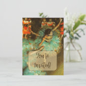 Invitation Danseuse de ballet Danseuse verte Danseuse Degas P (Debout devant)