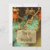Invitation Danseuse de ballet Danseuse verte Danseuse Degas P (Devant)