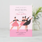 Invitation Danseuse de ballet spectacle de ballet (Debout devant)
