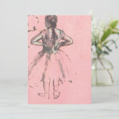 Invitation Danseuse de dos par Edgar Degas Fête d'anniversair (Debout devant)