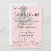 Invitation Danseuse de dos par Edgar Degas Fête d'anniversair (Dos)