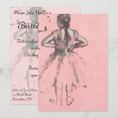 Invitation Danseuse de dos par Edgar Degas Fête d'anniversair (Devant / Derrière)