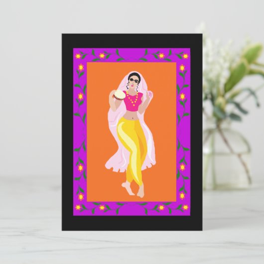 Invitation Danseuse du ventre (Debout devant)