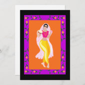 Invitation Danseuse du ventre (Devant / Derrière)