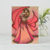 Invitation Danseuse du ventre de la Saint-Valentin (Debout devant)